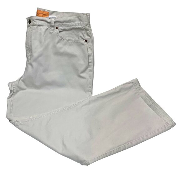 Eddie Bauer Oatmeal Beige Cotton Bootcut Jean‎ Styled Pants - Picture 9 of 9